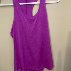 purple workout tank
